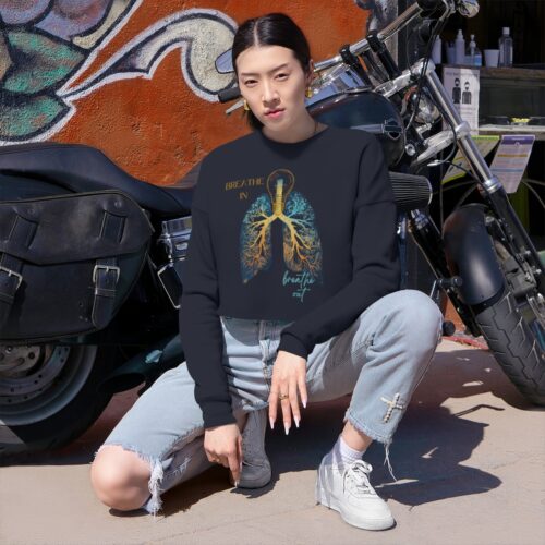 Breathe In Breathe Out Cropped Sweatshirt